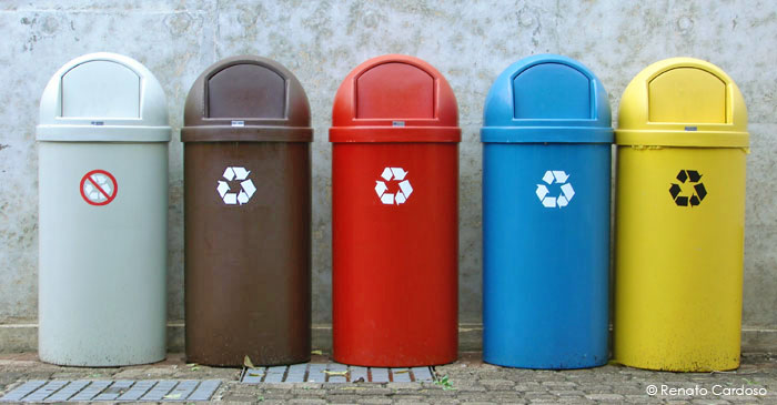 poubelles de recyclage