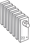 Radiateur 22° C